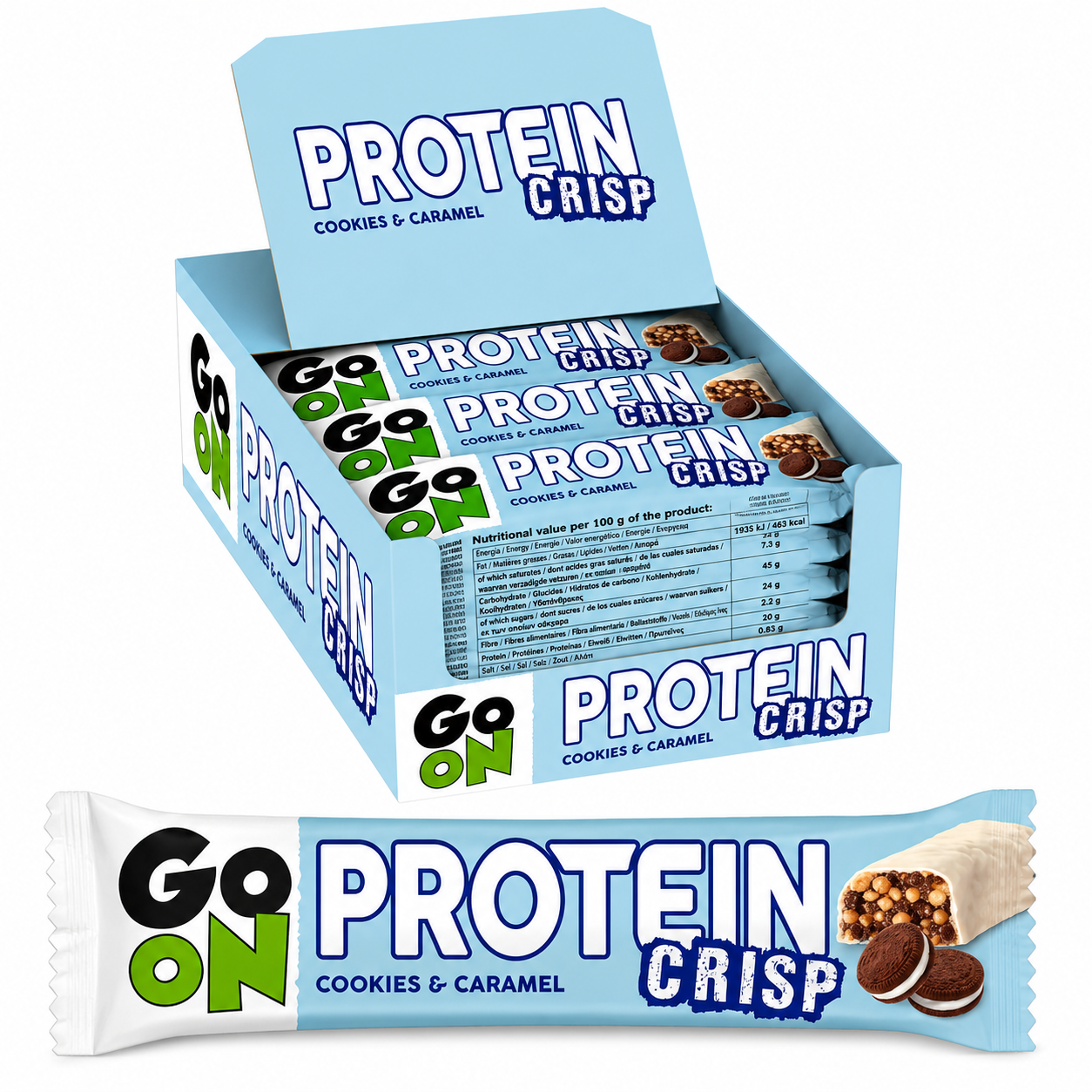Barrita Proteínas Crujiente Go On! 50g