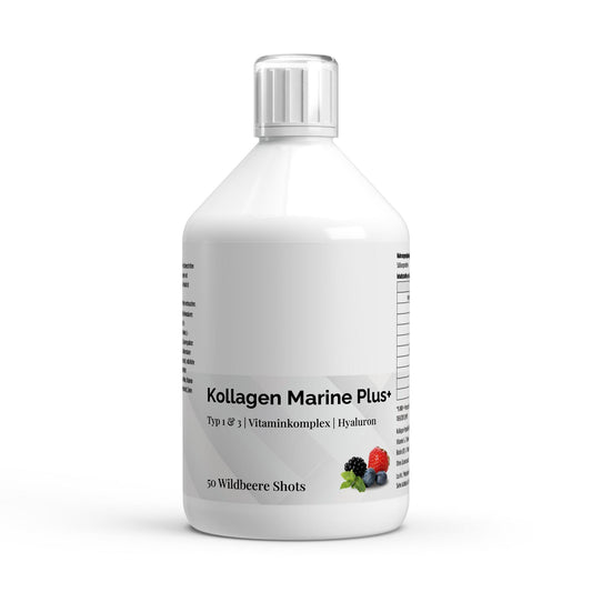 Kollagen Marine Plus (1500 DA) + - 50 Shots - Wildbeere - 500ml