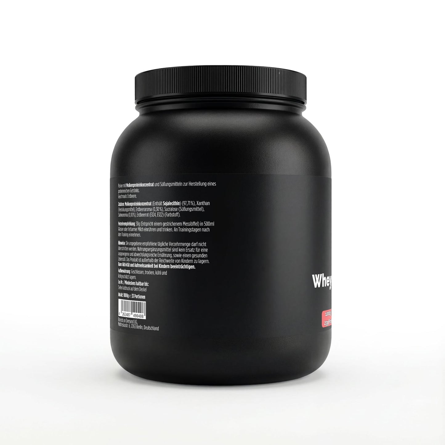 Proteína de suero de leche premium sabor fresa - 1000 g