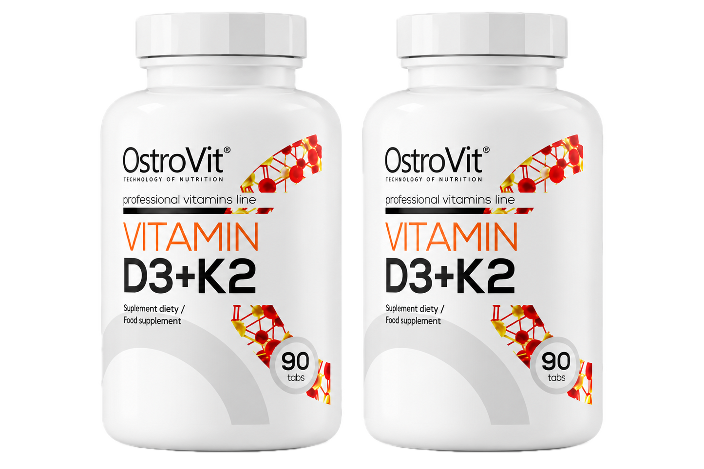 Vitamina D3 + K2 90 comprimidos x2