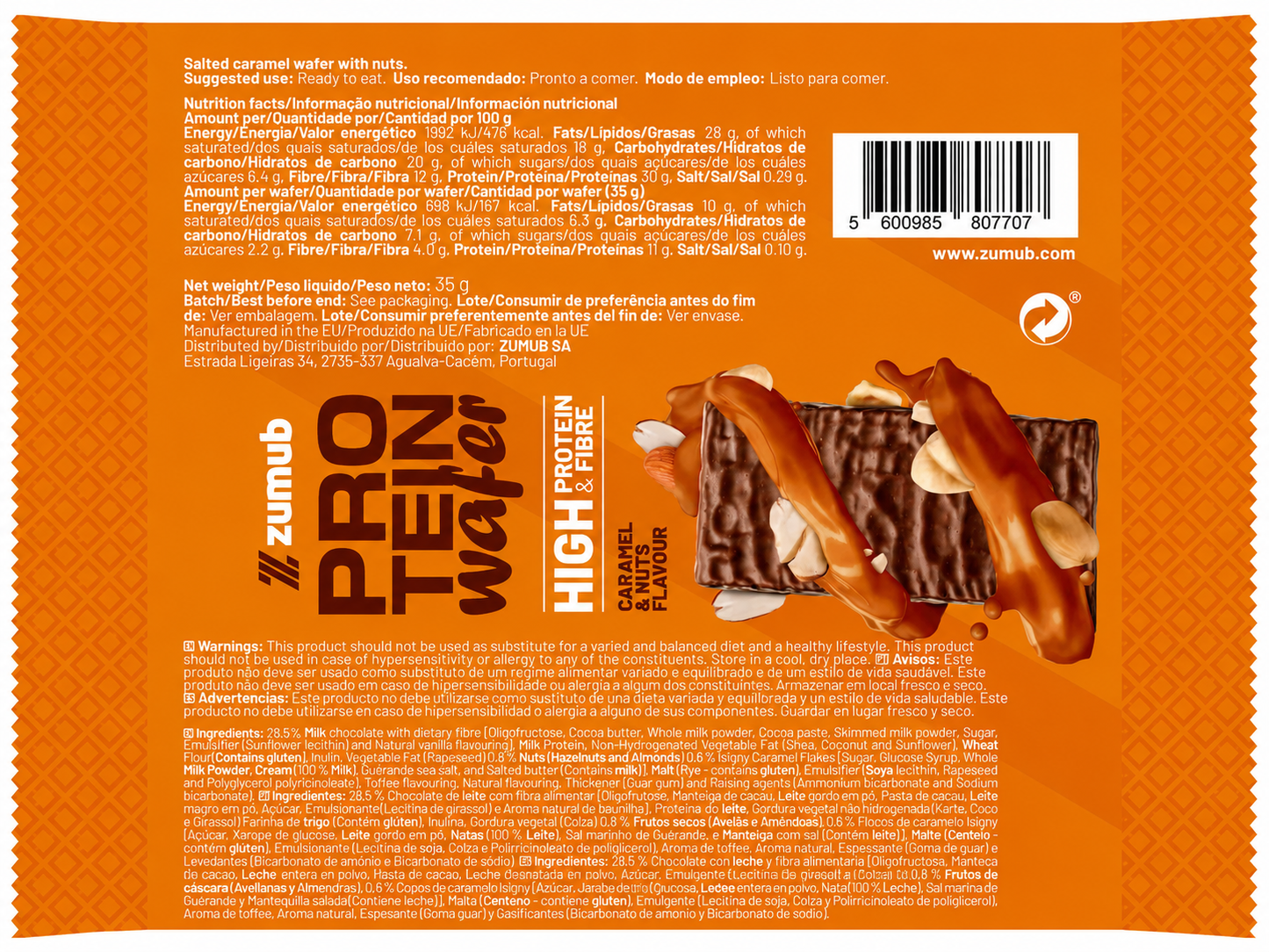 Wafer Proteíca 35 gramos