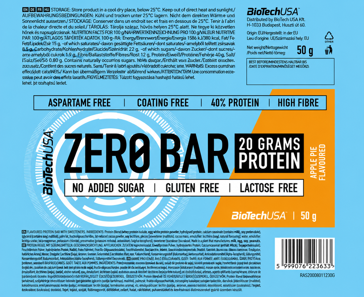 Zero Bar 50 g Apple Pie