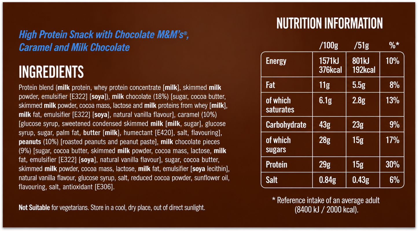 M&M´s HiProtein 51g