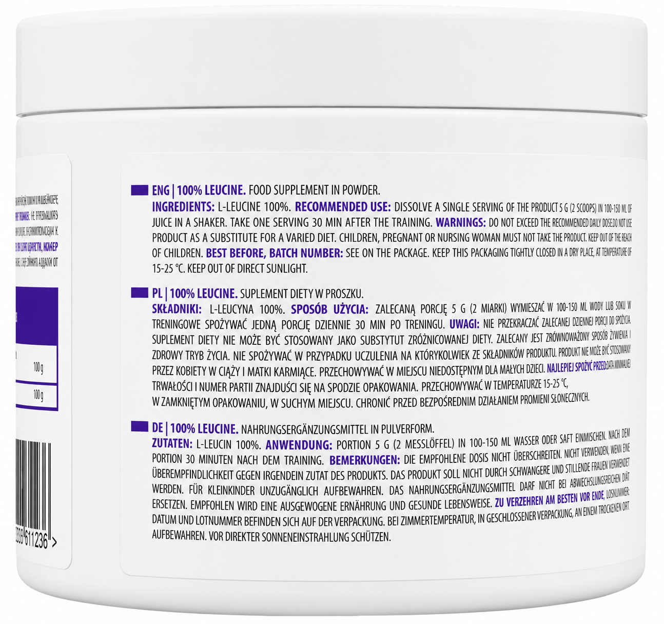 100% Leucina 200 g