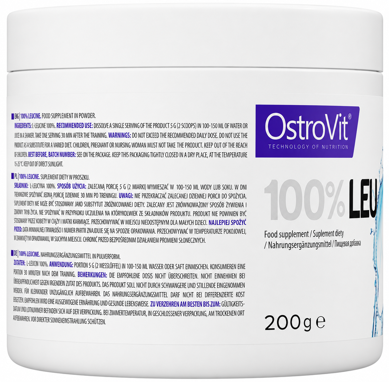 100% Leucina 200 g