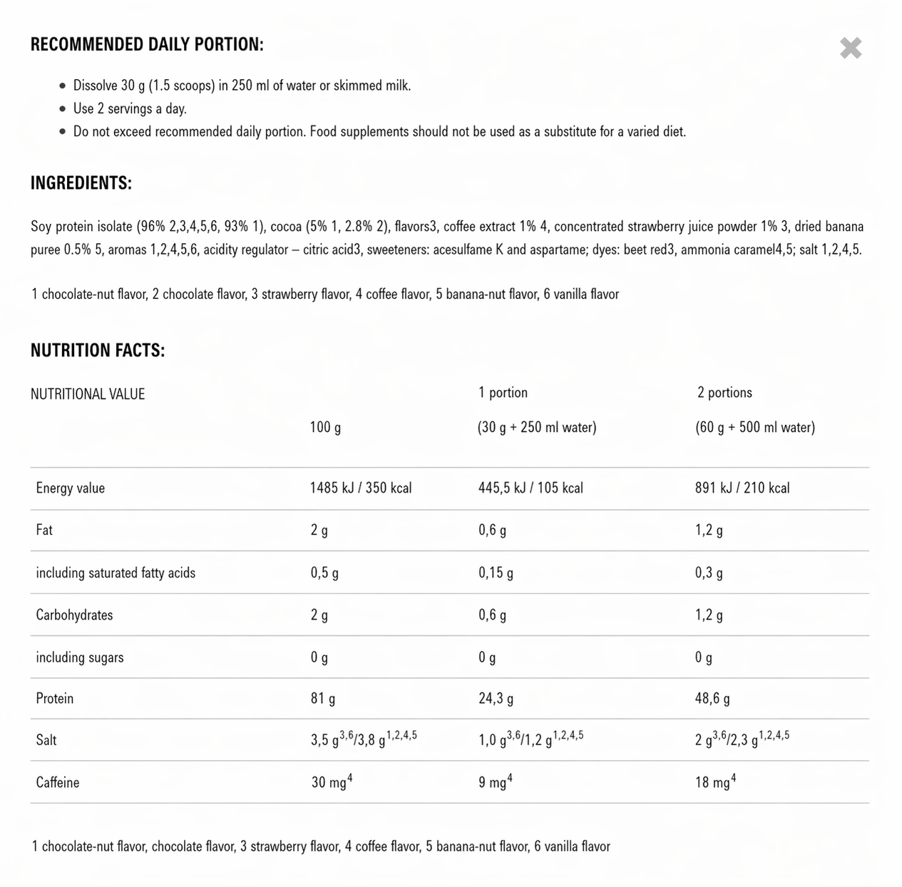 SOYA PRO - AISLADO DE PROTEÍNA DE SOJA 500G