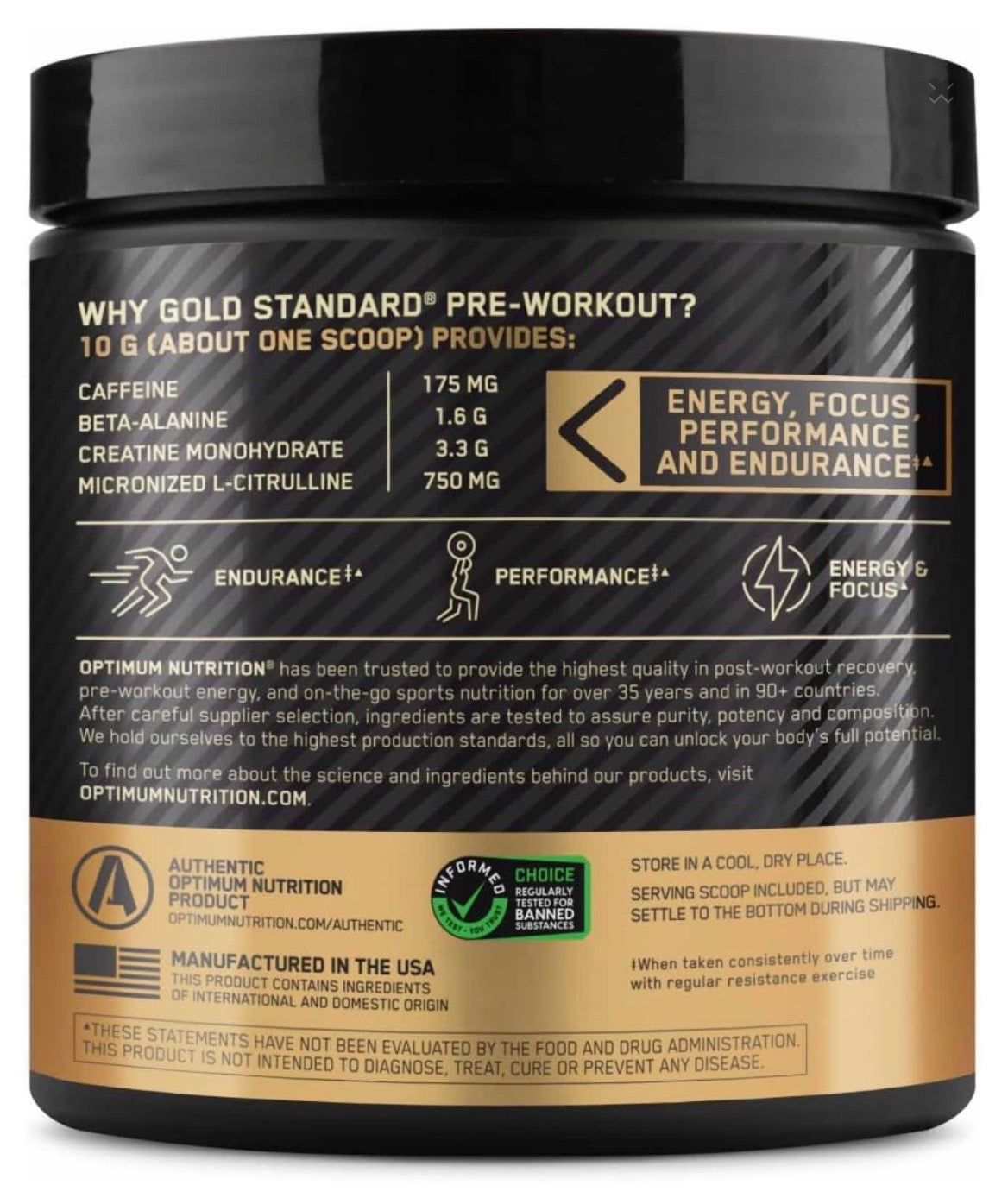 Gold Standard Pre Entrenamiento Arándanos