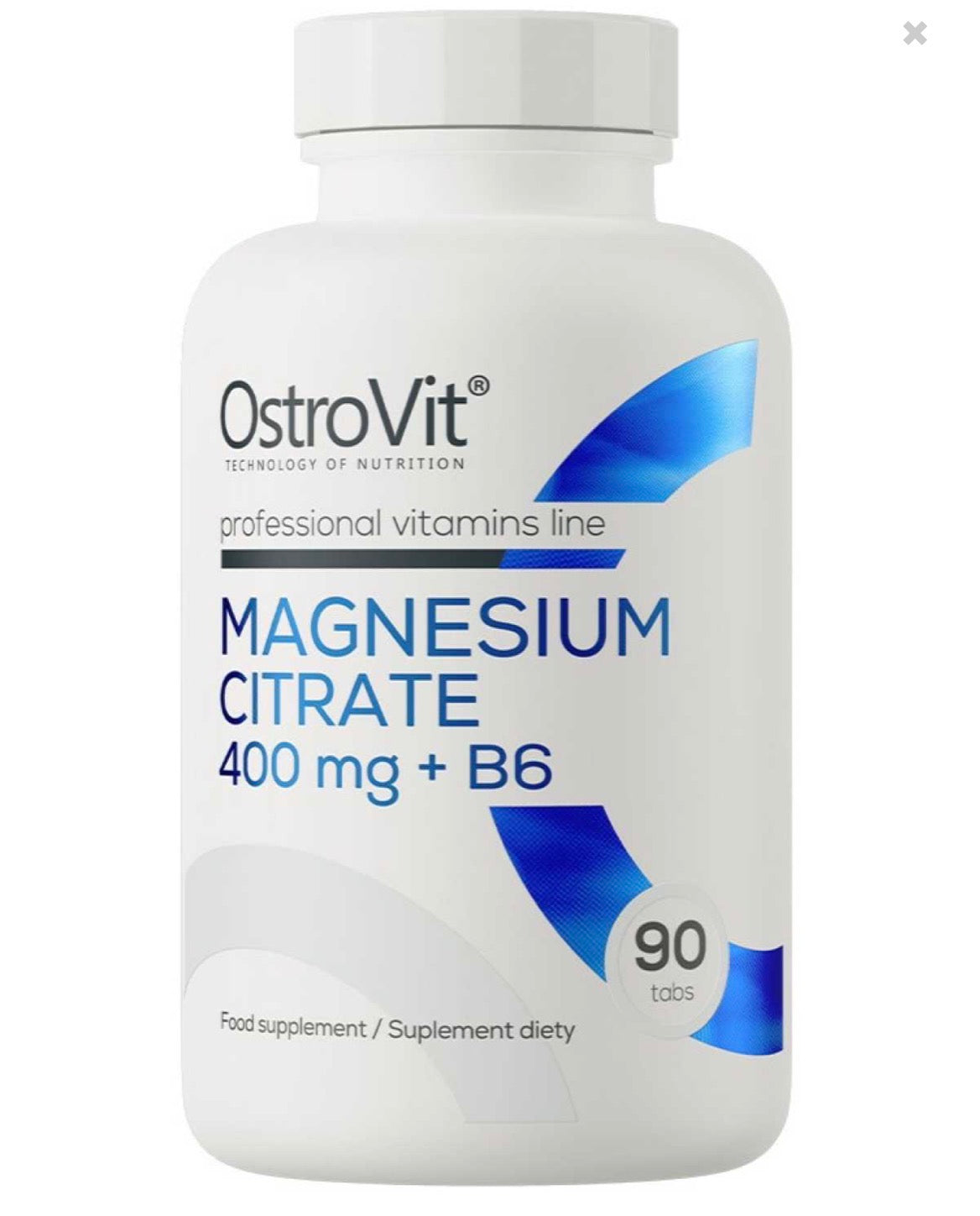 Citrato de Magnesio 400 mg + B6 90 pastillas