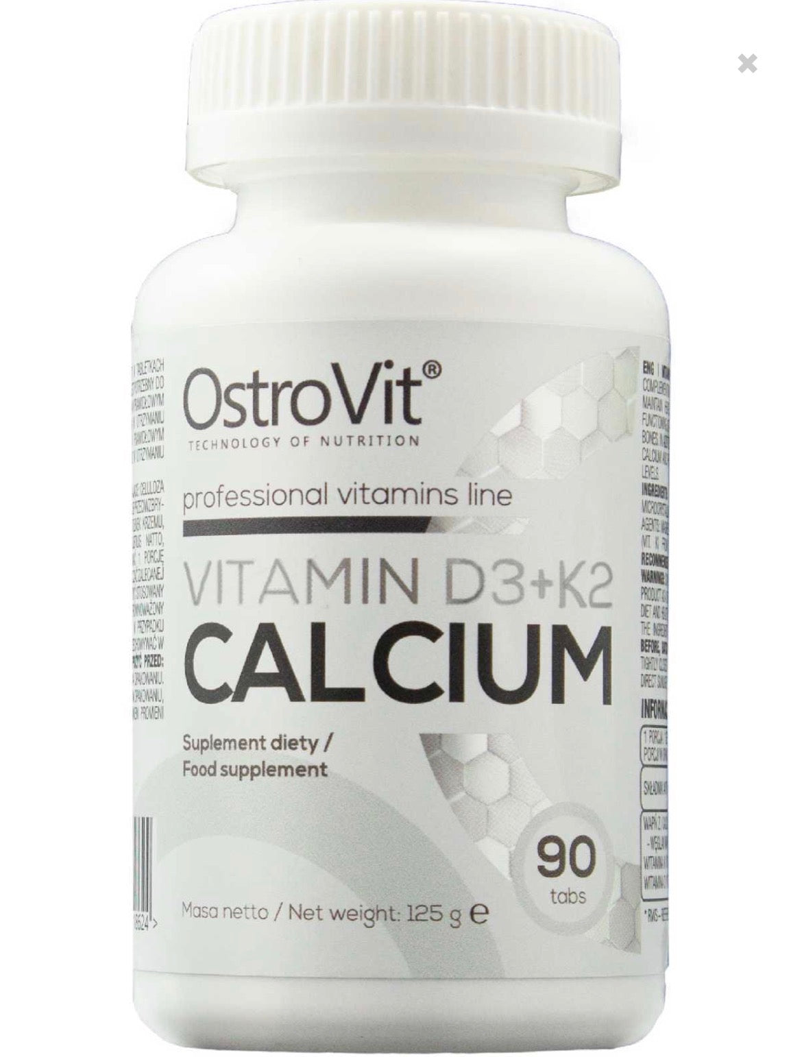 Vitamina D3 + K2 Calcio 90 comprimidos