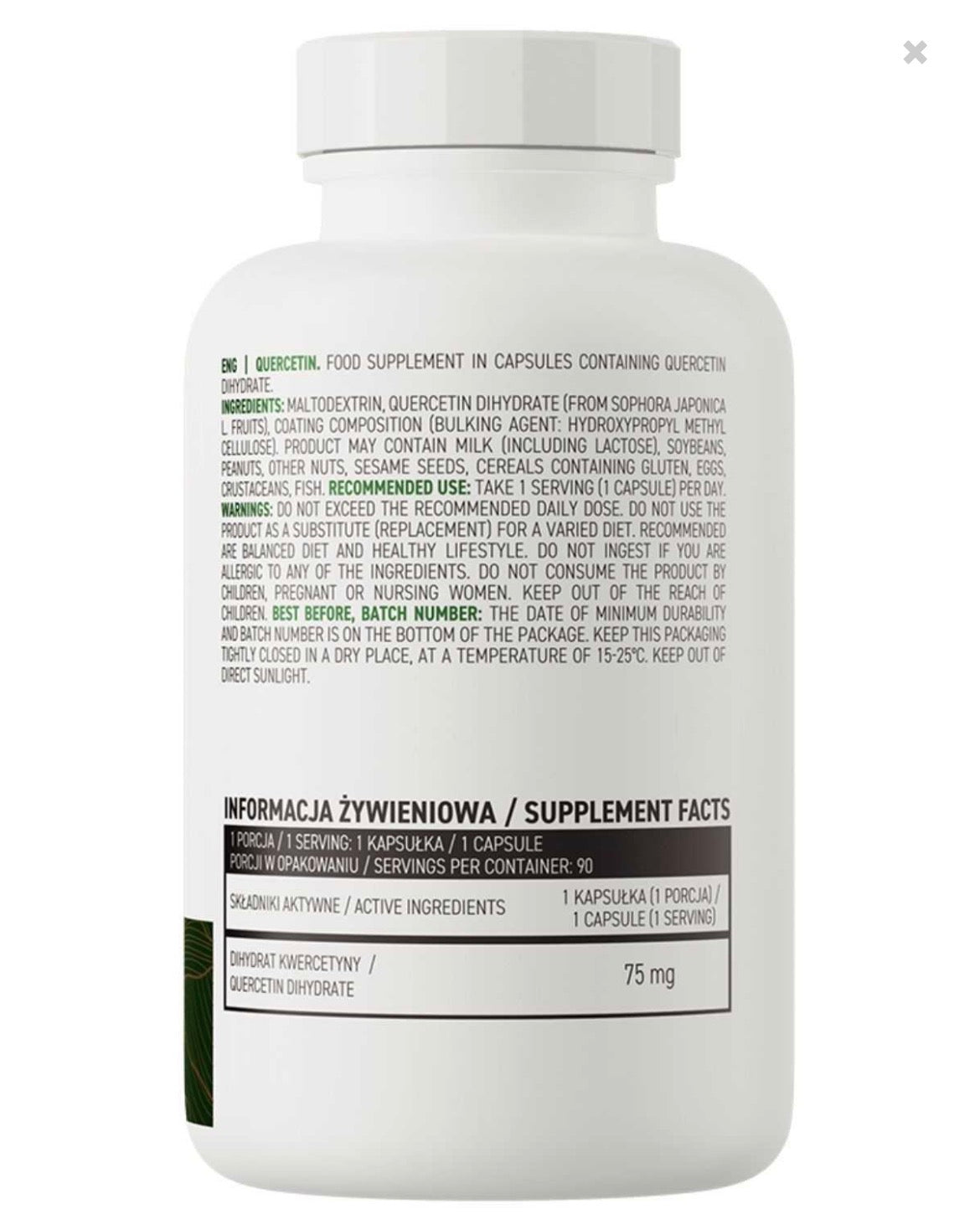 Quercetina Vege 90 cápsulas
