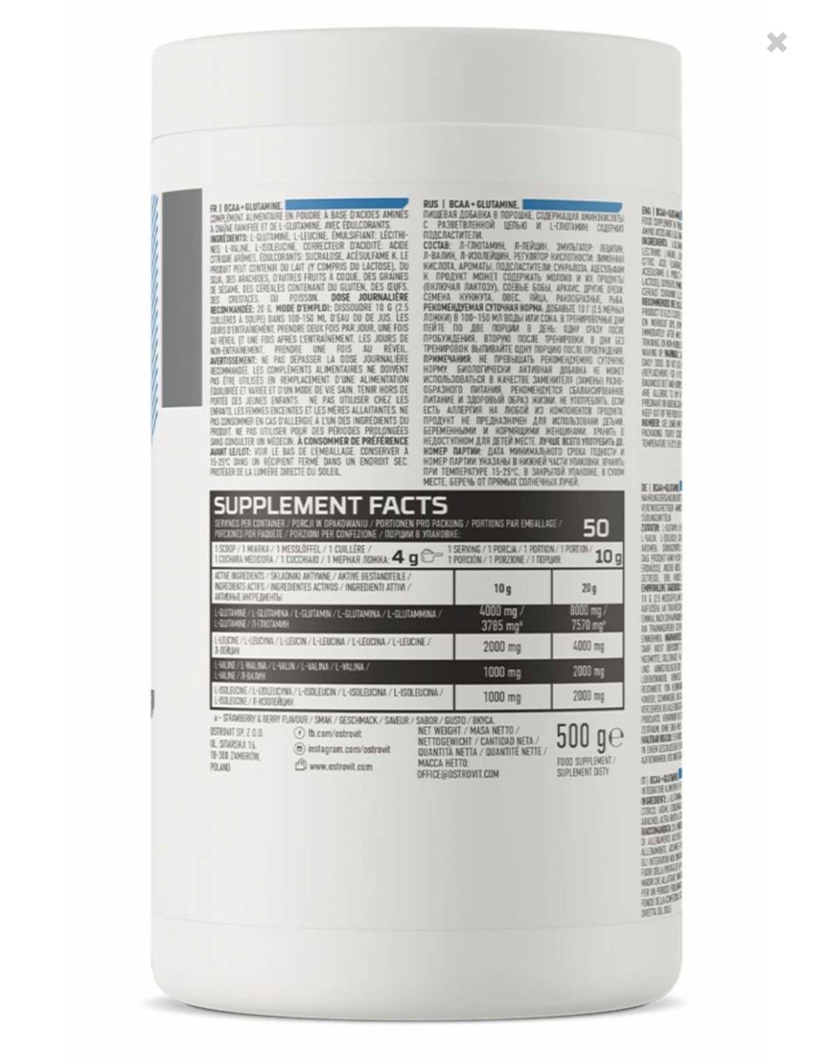 100% BCAA + Glutamina