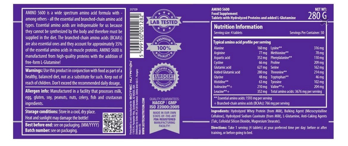 Amino 5600 200 comprimidos