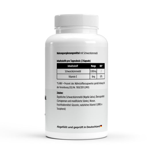 Ägyptisches Schwarzkümmelöl - 240 vegane Softgels